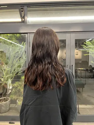 ロング パーマ パーマ×透明感カラー MIOのヘアスタイル