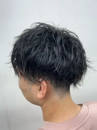 パーマ メンズ ダブルスキルエクステ /羽エクステ白石宇由のヘアスタイル