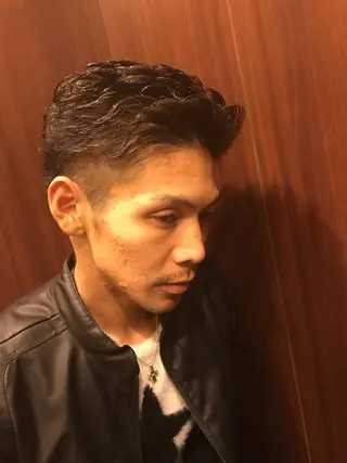パーマ メンズ 練習用 坂場のヘアスタイル