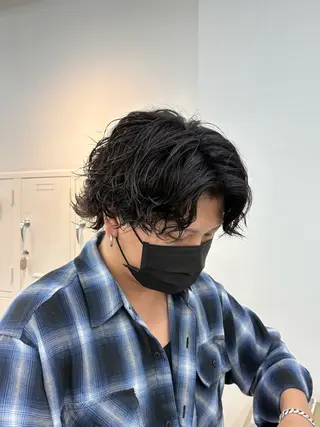 パーマ メンズ 🌀toa/波巻き✨ /メンズパーマ／栄のヘアスタイル