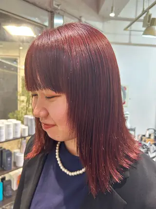 セミロング カラー 🦋sana🦋 似合わせカット✁のヘアスタイル