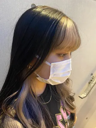 ミディアム カラー stylist トモヤのヘアスタイル