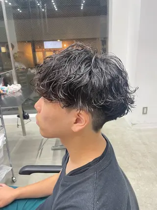 パーマ メンズ fifth天神 パーマ特化/石橋航海のヘアスタイル