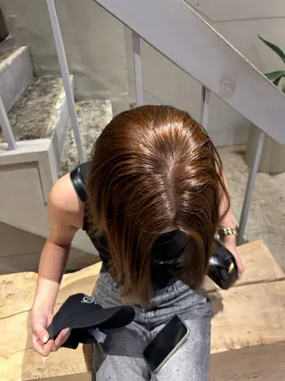 ミディアム ユウヒ <レイヤー·パーマ>のヘアスタイル