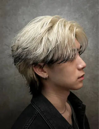 ショート カラー パーマ メンズ メンズウルフ特化🐺 🔥長山耕大🔥のヘアスタイル