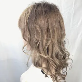セミロング カラー ケイジ✨透明感 /艶カラー✨のヘアスタイル