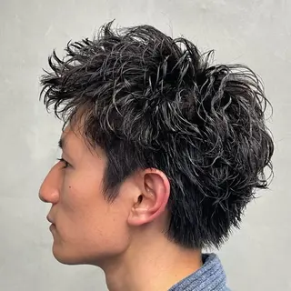 ショート パーマ ヘアアレンジ メンズ fifth 石川 凪のヘアスタイル