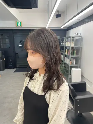 ミディアム カラー 川上拓真 ✂︎学芸大学のヘアスタイル