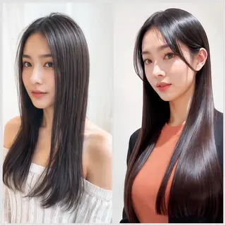 ロング カラー RISE SWELL 江坂momoneのヘアスタイル