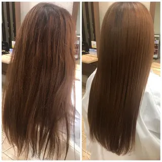 ロング 松下 由恵のヘアスタイル
