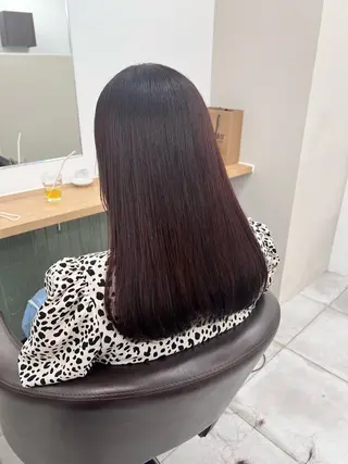 セミロング カラー 赤みゼロ/透明感 カラー🌿KANTAのヘアスタイル