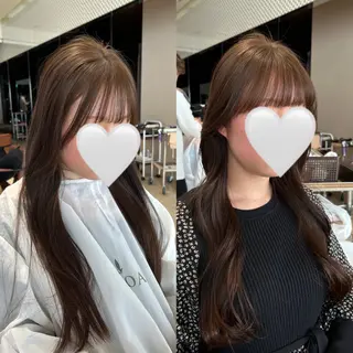 ロング カラー 髙木美緒🌿 レイヤー/アレンジのヘアスタイル