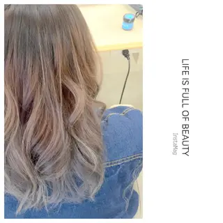 セミロング ロング カラー Lyhair🦊🎀 AKIのヘアスタイル