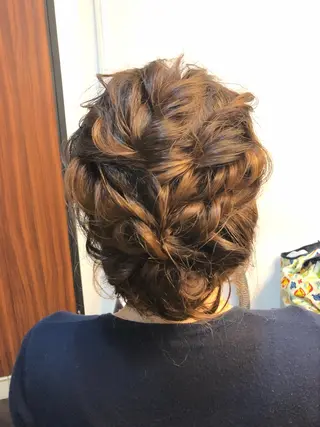 ミディアム ヘアアレンジ 田中 佐枝子のヘアスタイル
