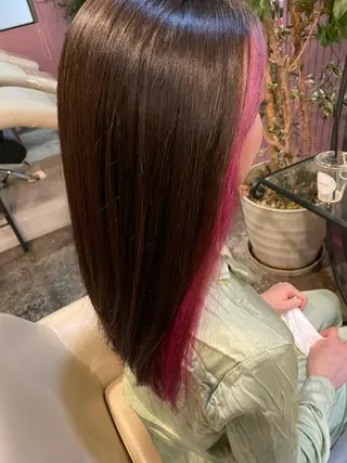 セミロング カラー パーマ ヘアアレンジ メンズ 表参道Lise おおいしおりのヘアスタイル