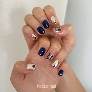 ミディアム ネイル hiroko nailのネイルデザイン