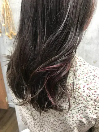 セミロング カラー ヘアアレンジ Satsuki ✂︎♡のヘアスタイル