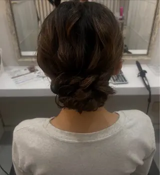 ヘアアレンジ 艶カラー/マツエク /似合わせ🤍ななえのマツエク・マツパデザイン