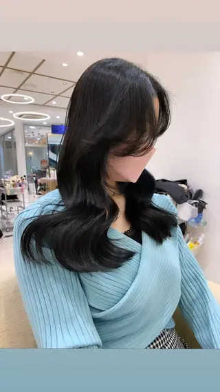 ロング カラー 韓国風/顔周りカット /髪質改善RYOTAのヘアスタイル