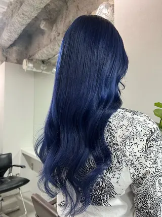 ロング カラー ハイトーン&髪質改善 &韓国エクステ🤎のヘアスタイル