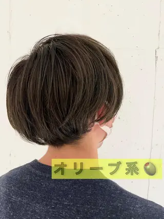 カラー メンズ 艶くすみカラー ‎/縮毛/川添桃花‎のヘアスタイル