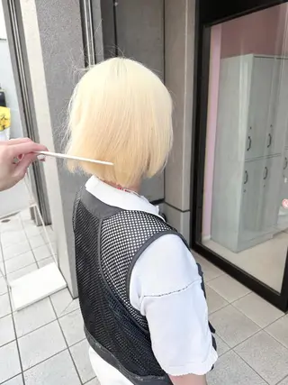 ショート ❄️💛エクステ ブリーチ❄️yukiのヘアスタイル