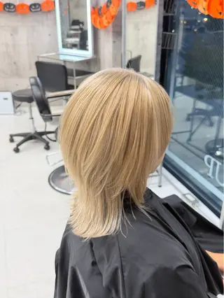 ミディアム カラー パーマ ヘアアレンジ メンズ キッズ レイヤーの魔術師 𓍼takumi𓍼のヘアスタイル