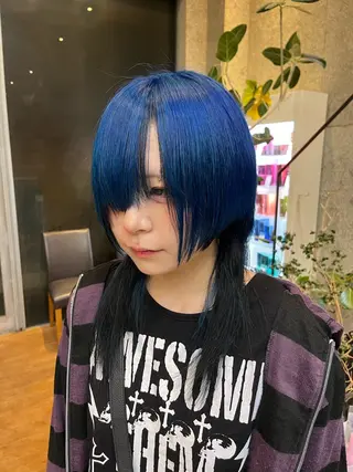 ミディアム カラー ヘアアレンジ ボブ×艶カラー 特化・リクト💥のヘアスタイル