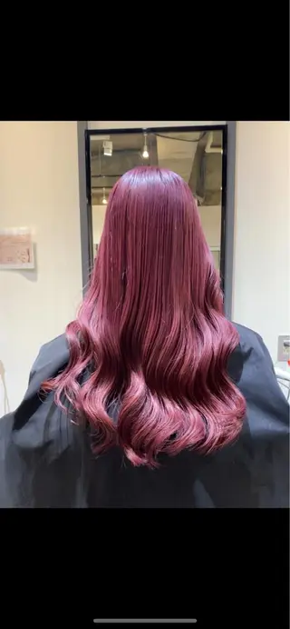 ロング カラー マンツーマン女性 美容師 奏のヘアスタイル