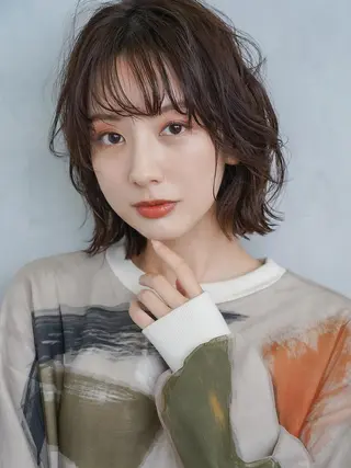 ミディアム 髪質改善&透明感 ⭐️高本裕基のヘアスタイル