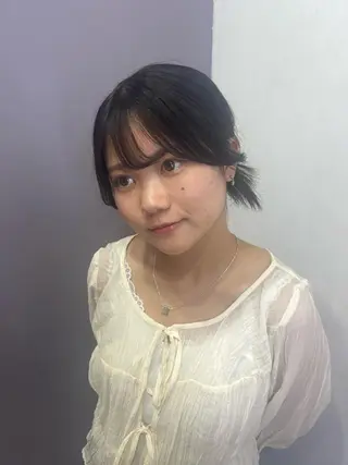セミロング ヘアアレンジ -みつま はるな-のヘアスタイル