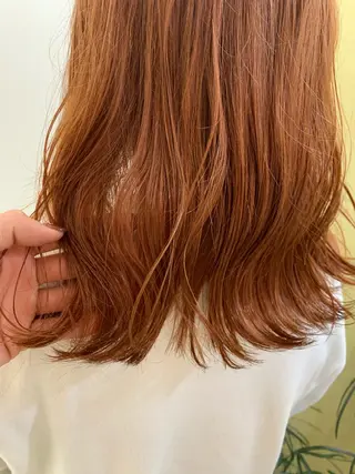 ミディアム カラー hub hair レイヤー/透明感のヘアスタイル