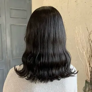 セミロング カラー 透明感カラー💎/ メンズカット/夏凜のヘアスタイル