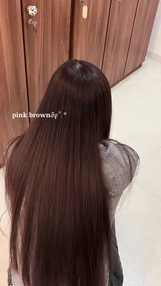 ロング カラー グランデビス所属・児玉 有優のヘアスタイル