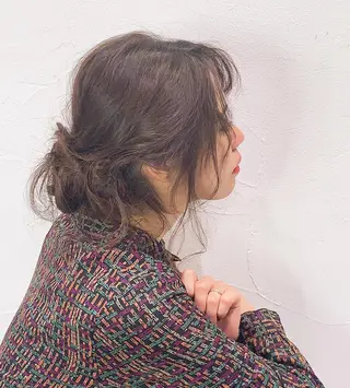ロング カラー ヘアアレンジ ミドウチ アヤカのヘアスタイル