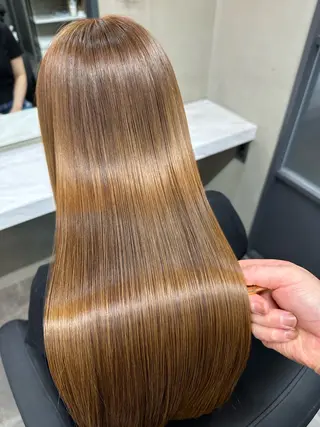 セミロング 髪質改善/縮毛矯正/ 田中勇次のヘアスタイル