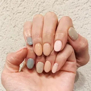 ショート カラー ネイル naillmatic ﾈｲﾙﾏﾃｨｯｸのネイルデザイン