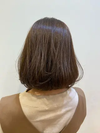 ショート カラー 透明感カラー ボブ ミディアム 齊木勇人のヘアスタイル