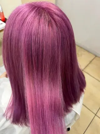 カラー 松浦 彩のヘアスタイル