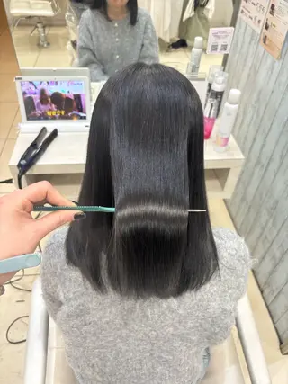 ミディアム カラー 🎀ゆい🎀 髪質改善カラー🎀のヘアスタイル