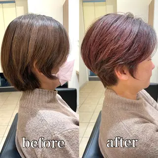ショート カラー 髪質改善/ブリーチ/ ボブ特化/よしきのヘアスタイル