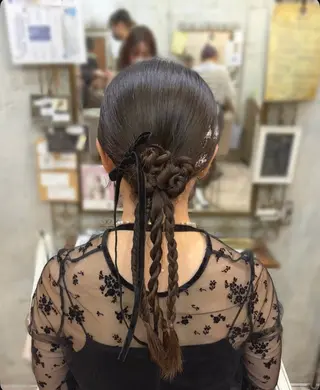 ロング ヘアアレンジ 中村 優花のヘアスタイル