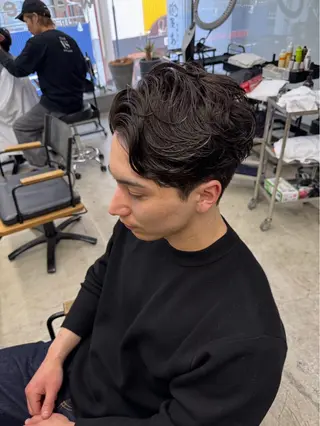 ショート パーマ メンズ メンズ専門サロン wokeのヘアスタイル