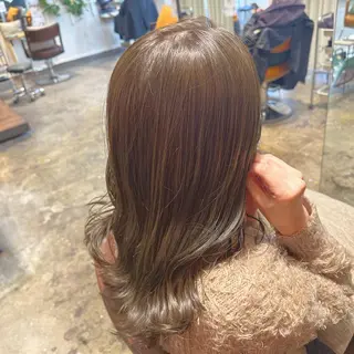 セミロング カラー ヘアアレンジ 🇰🇷韓国ｽﾀｲﾙ ﾚｲﾔｰ/ayanaのヘアスタイル