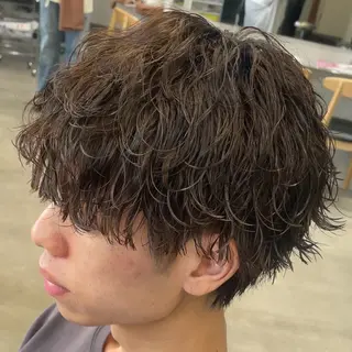 ミディアム パーマ ヘアアレンジ メンズ fifth Tokyo所属・fifth 石川 凪のヘアスタイル