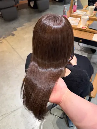 セミロング カラー 🦈AKARI🦈 髪質改善/韓国風のヘアスタイル