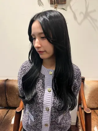 ロング カラー sizuk natsukiのヘアスタイル