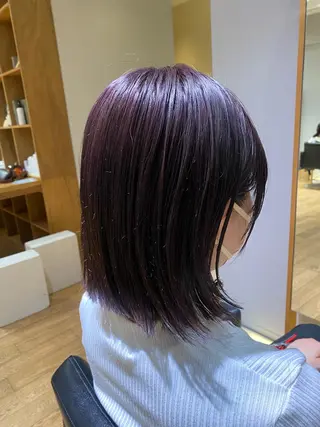 カラー 大人可愛い♡コテ巻き パーマ🌼杉田 萌恵のヘアスタイル