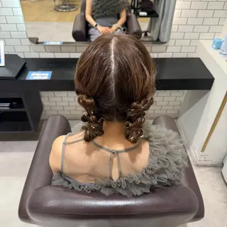 セミロング ヘアアレンジ 🎀ヘアアレンジ 🎀ななみのヘアスタイル