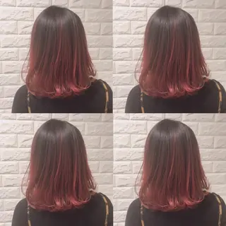 ショート カラー ヘアアレンジ 烏丸韓国ヘア🇰🇷 ayaka🎀のヘアスタイル